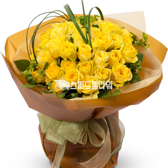 노랑장미꽃다발2