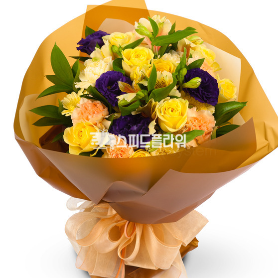 노랑장미혼합꽃다발