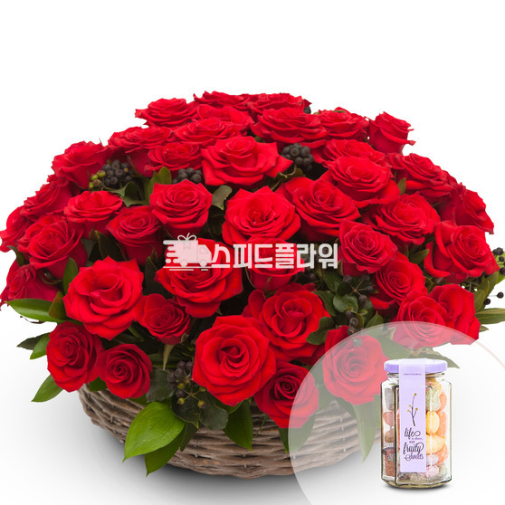 장미한아름+캔디