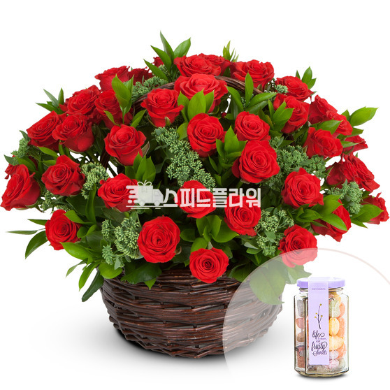 정열의 레드 장미(캔디상자)