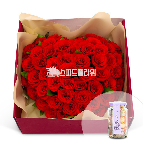 하트꽃상자+캔디